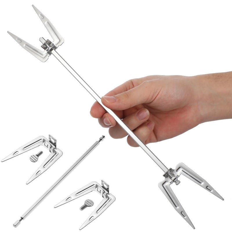 Luxshiny Stainless Steel Air Fryer Rotisserie Fork 984In Universal Roast Chicken Fork for Bbq Oven Grill Kitchen Accessories - Image 2