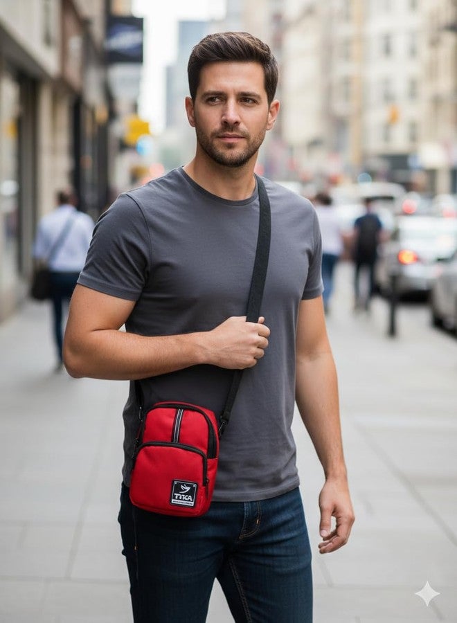 TYKA Compact Crossbody Sling Bag | Secure Mini Travel Pouch & Essentials Organizer - Image 3