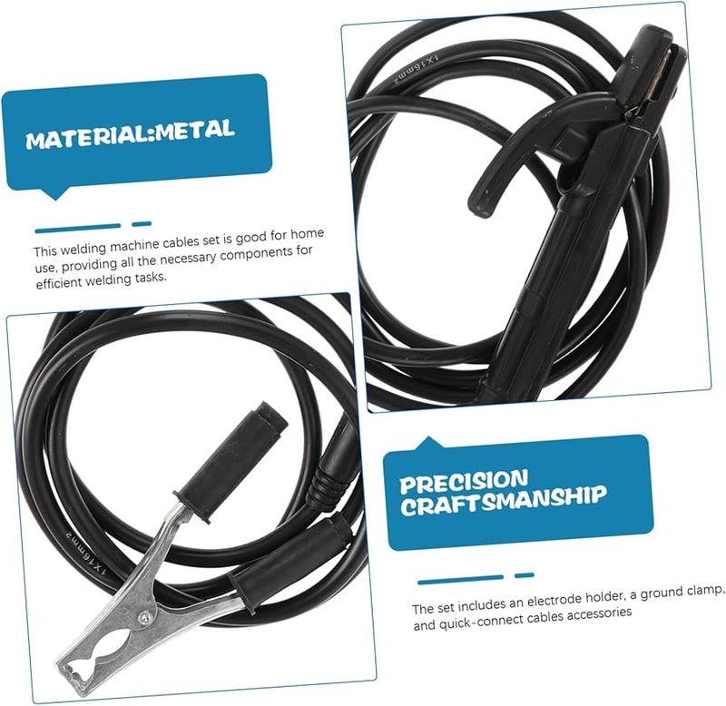 PartyKindom Complete Welding Set with Holder and Ground Clamp for Home Use - Image 4