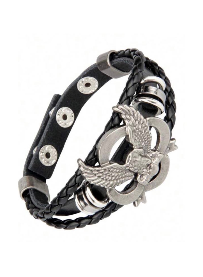 جوليري إيفريداي اسوارة رجالية أنيقة مصنوعة من الجلد الاصطناعي عالي الجودة - Image 3