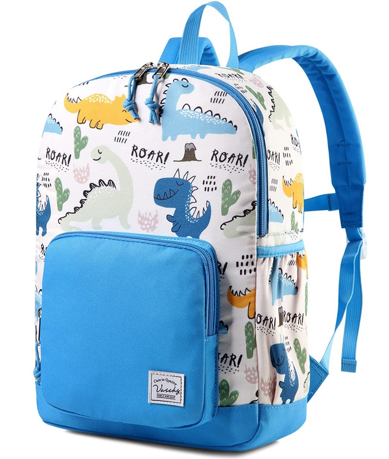 VASCHY Kids backpacks, Cute Lightweight Water Resistant Preschool Backpack for Toddler Boys and Girls Chest Strap Blue - Image 1