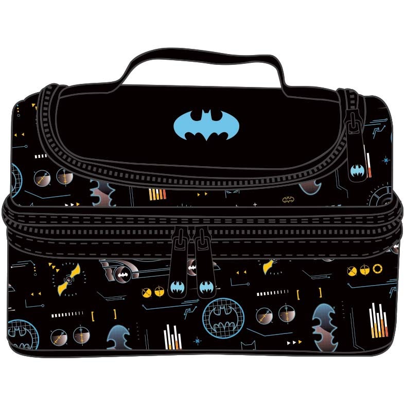 Warner Bros. DC Batman 4 Pcs Backpack Set with Lunch Bag, Water Bottle & Pencil Case - Image 2