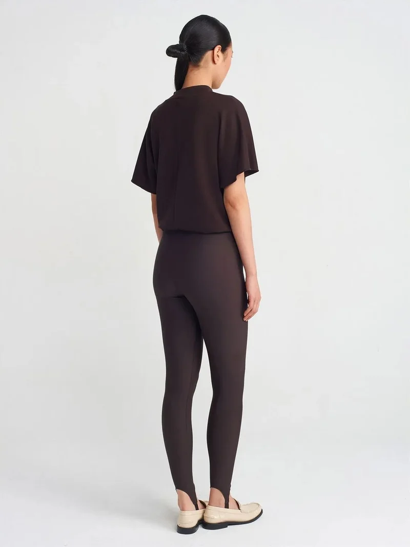 ديلفين Dilvin High-Waist Slim-Fit Leggings