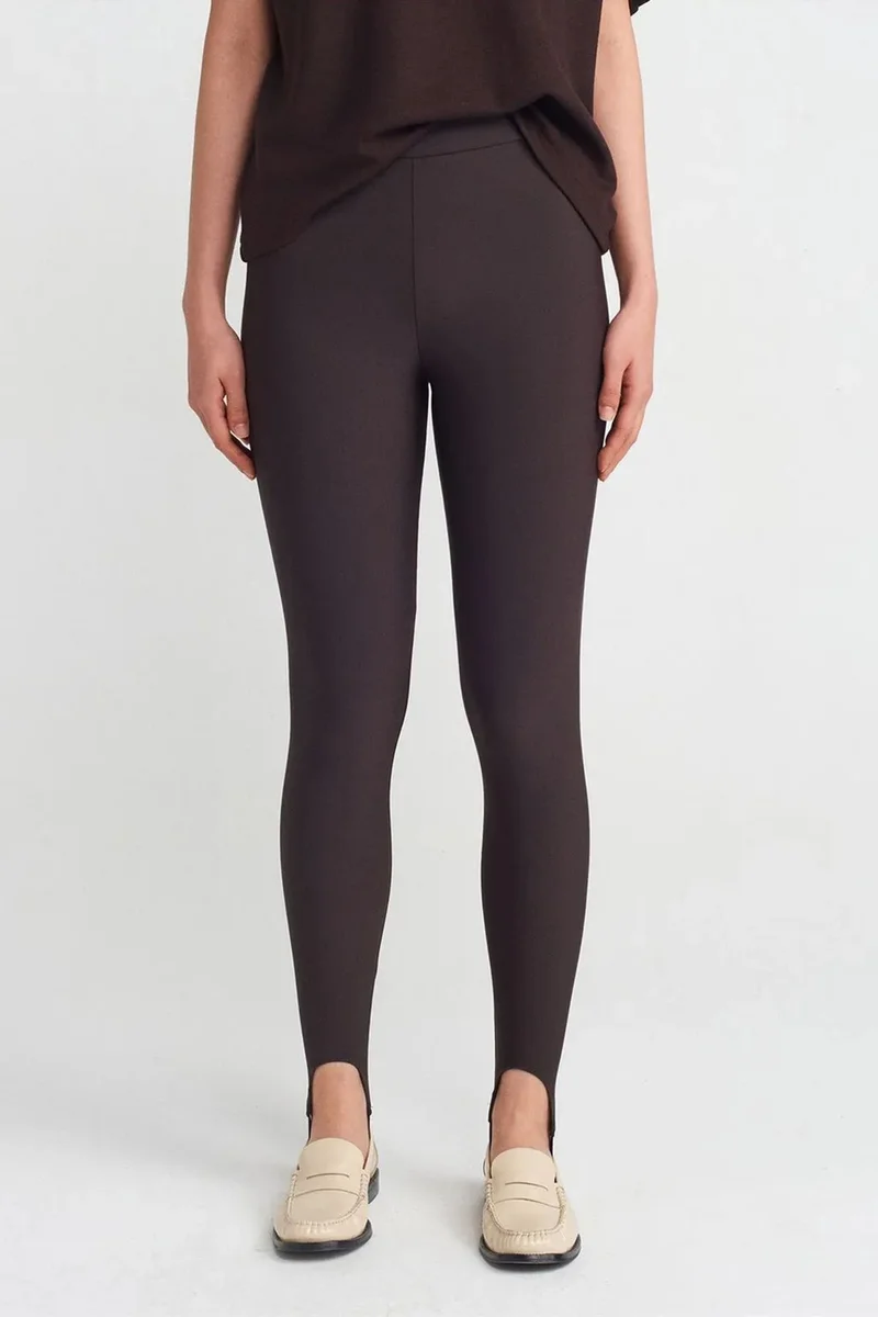 Dilvin Coffee Brown DILVIN High-Waist Skinny Leggings for Women | Best Price UAE