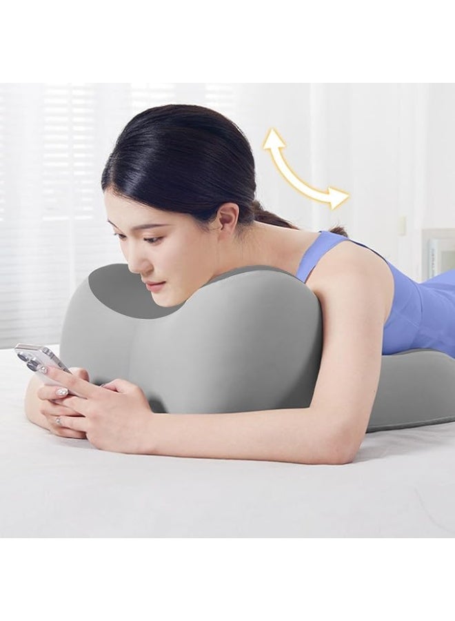 DUNISO Lumbar Support Pillow for Sleeping，Multipurpose Leg Elevation Pillow，Soft and Comfortable, Sturdy and Durable，for Sleeping Bed Sofa Travel Camping，Grey - Image 2