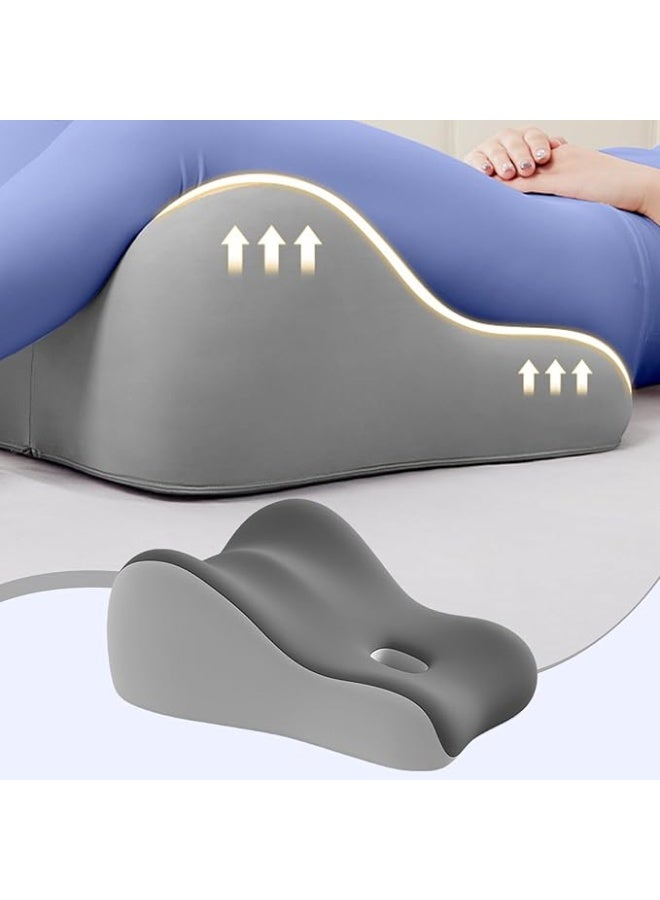 DUNISO Lumbar Support Pillow for Sleeping，Multipurpose Leg Elevation Pillow，Soft and Comfortable, Sturdy and Durable，for Sleeping Bed Sofa Travel Camping，Grey - Image 4