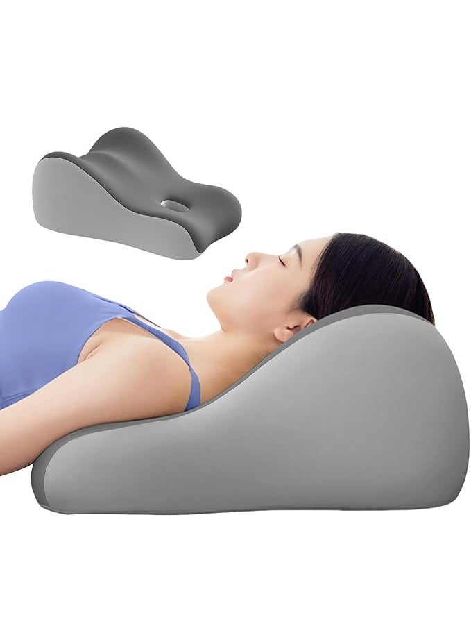 DUNISO Lumbar Support Pillow for Sleeping，Multipurpose Leg Elevation Pillow，Soft and Comfortable, Sturdy and Durable，for Sleeping Bed Sofa Travel Camping，Grey - Image 1