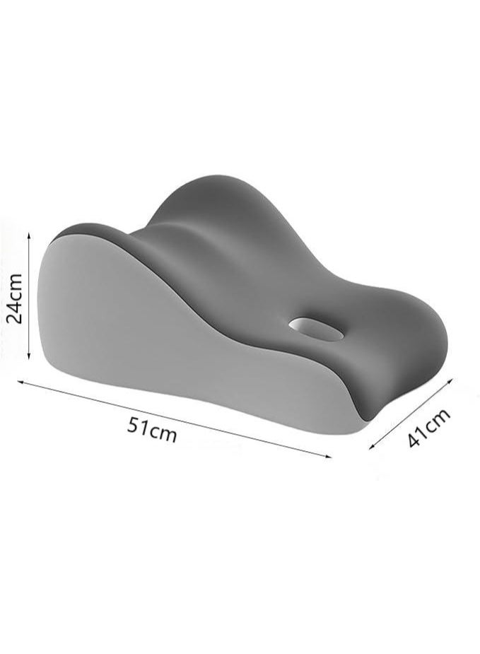 DUNISO Lumbar Support Pillow for Sleeping，Multipurpose Leg Elevation Pillow，Soft and Comfortable, Sturdy and Durable，for Sleeping Bed Sofa Travel Camping，Grey - Image 5