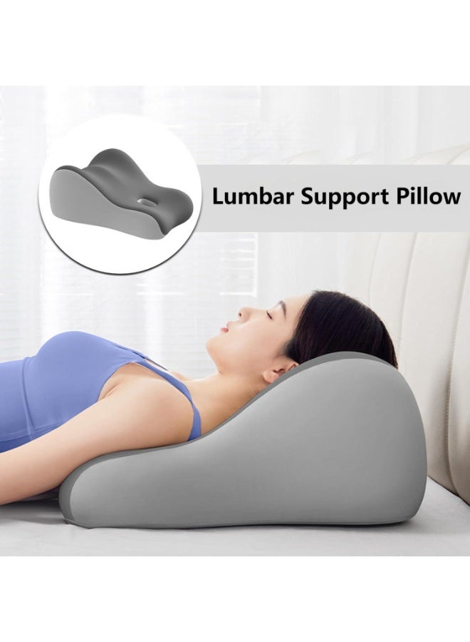DUNISO Lumbar Support Pillow for Sleeping，Multipurpose Leg Elevation Pillow，Soft and Comfortable, Sturdy and Durable，for Sleeping Bed Sofa Travel Camping，Grey - Image 3