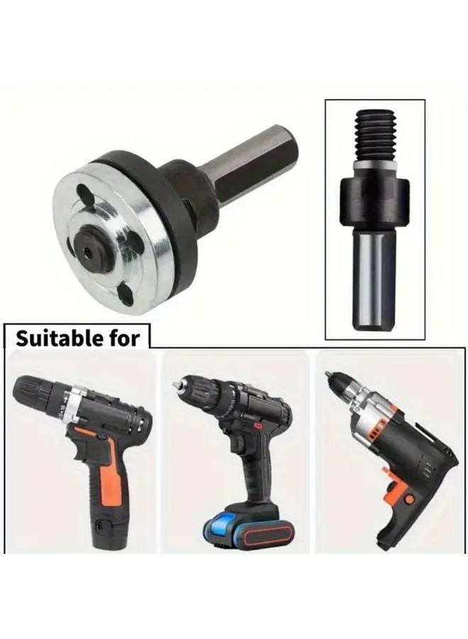 مجموعة أدوات تحويل المثقاب الكهربائي إلى مطحنة زاوية للمقص والتلميع والطحن - Image 4