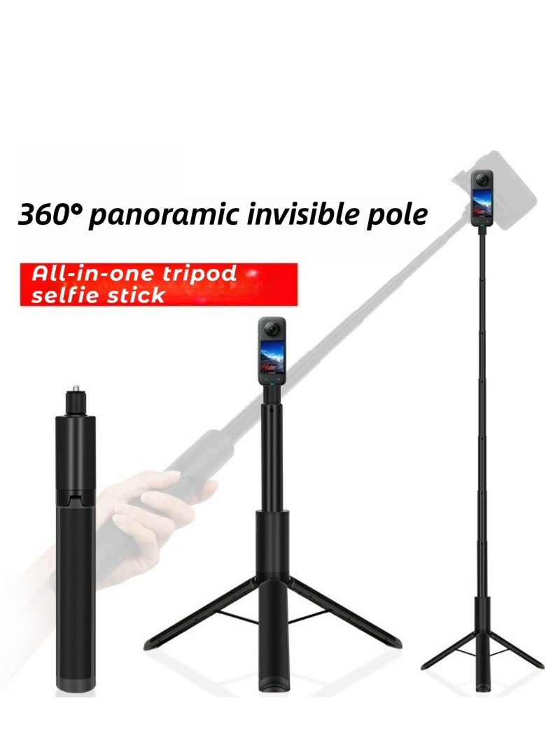 47.24”（1.2M） all-in-one tripod invisible stick for Insta360/GoPro sports camera selfie stick - Image 1