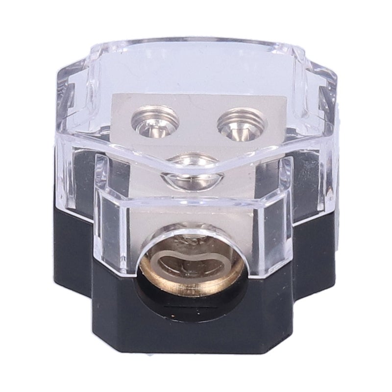 0/4 Gauge In Fuse Holder Power Distribution Block with Transparent Cover - High Fire Rating Ground Distribution Block 4/8 Gauge Out for Car Truck Boat RV - Image 3