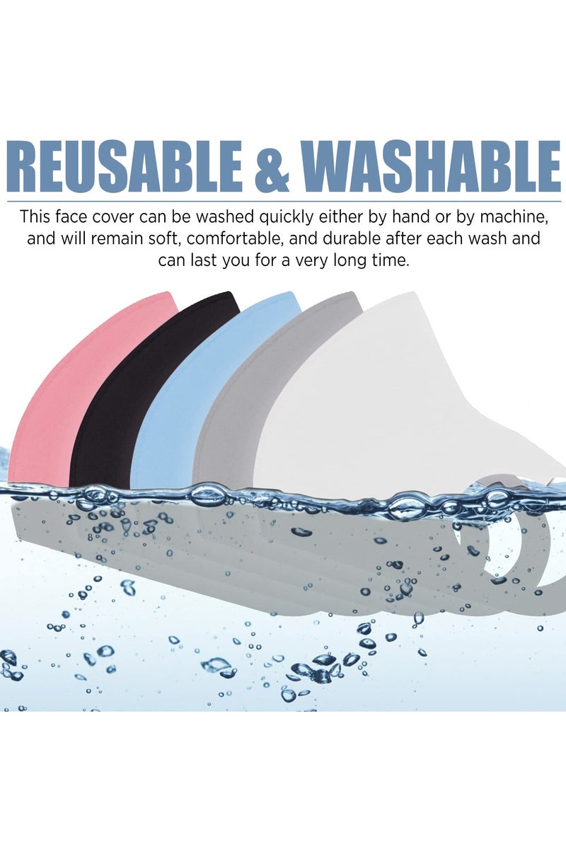 Hoasis 10 PACK Face Covers with Elastic Ear Loop Cover, Full Face Anti-Dust, Unisex, Washable and Reusable for Men and Women, soft on the face and skin (Colorful) - Image 4