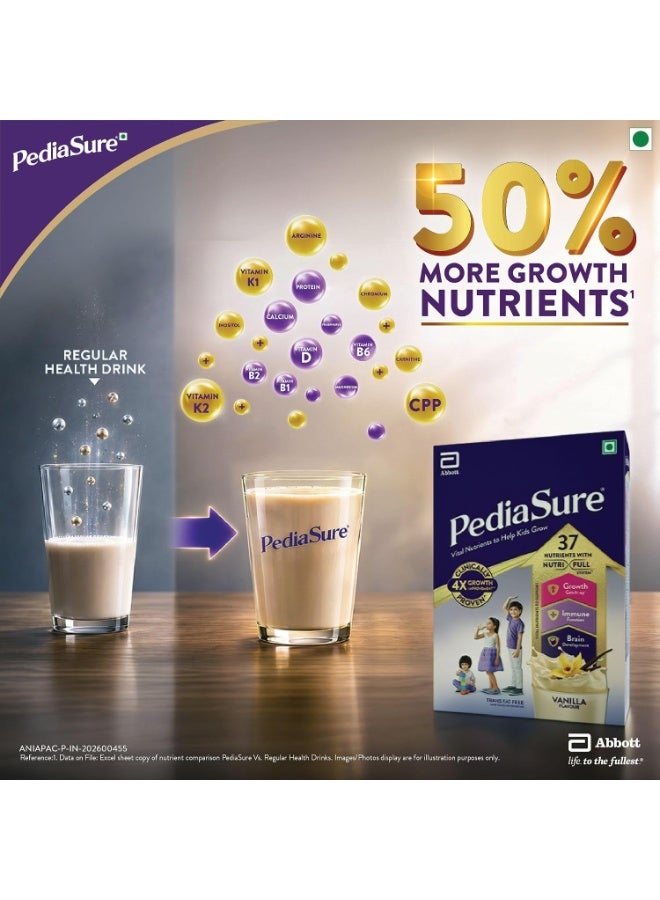 بدياشور مسحوق مشروب "بيدياشور" (Pediasure) الغذائي بنكهة الفانيليا - تركيبة غذائية مصممة علمياً لدعم نمو الأطفال (375 جم) - Image 2