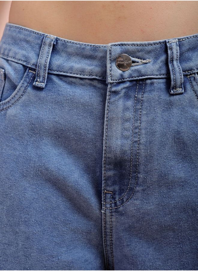 Freehand Women Wide Leg Solid High-Rise Jeans  - Image 5
