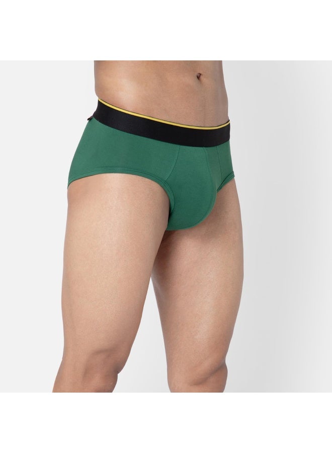 Bummer Bummer Men's Solid Micro Modal Briefs Underwear | Ultra Soft & Breathable | Combo Pack of 3  - Image 2