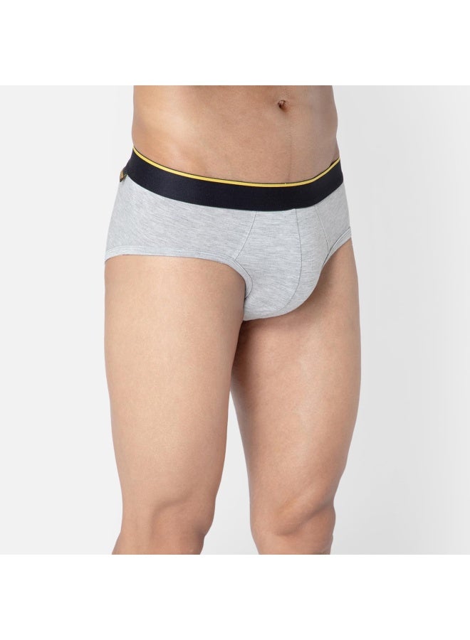 Bummer Bummer Men's Solid Micro Modal Briefs Underwear | Ultra Soft & Breathable | Combo Pack of 3  - Image 4