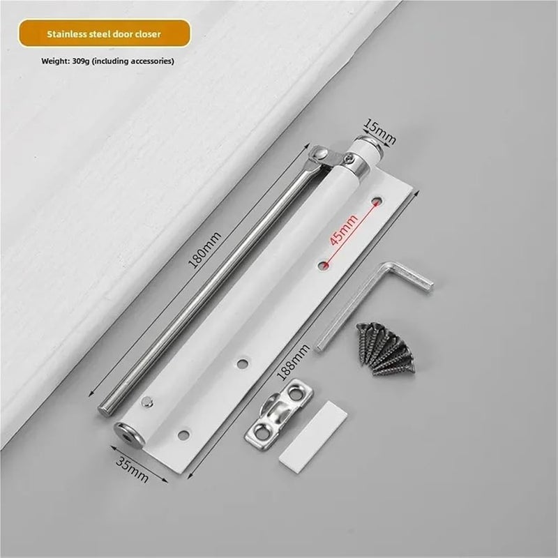 Rose Gold Adjustable Speed Hidden Door Closer Spring For Household - Image 3