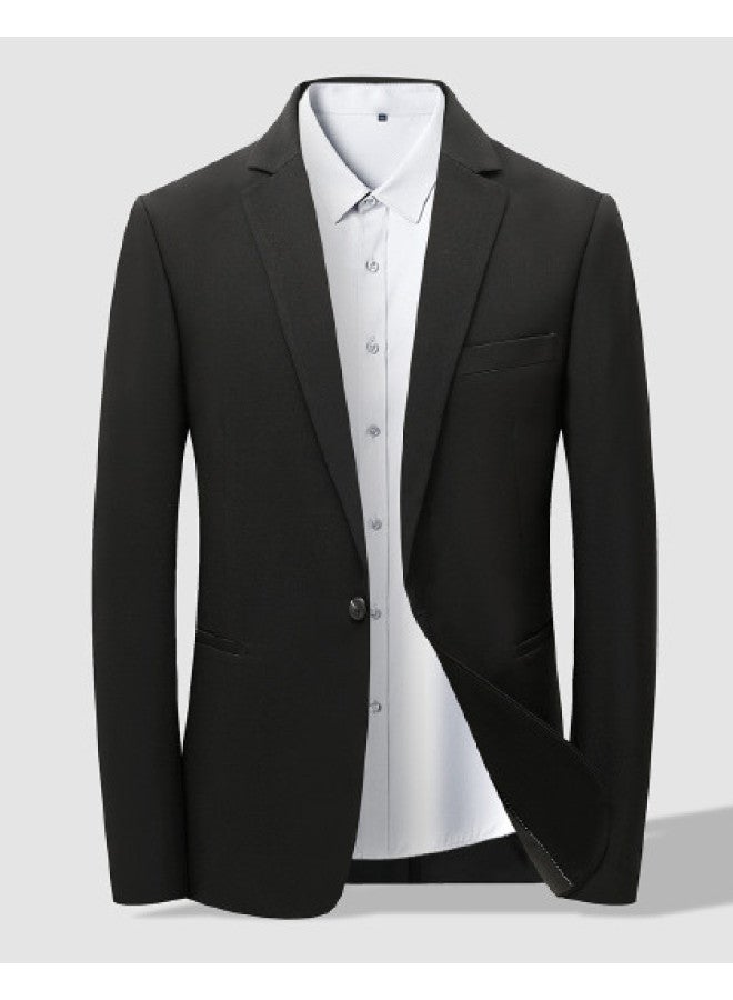 Tucano Casual Blazerbusiness Casual Long Sleeve Solid Color Versatile Minimalist Jacket Top - Image 1