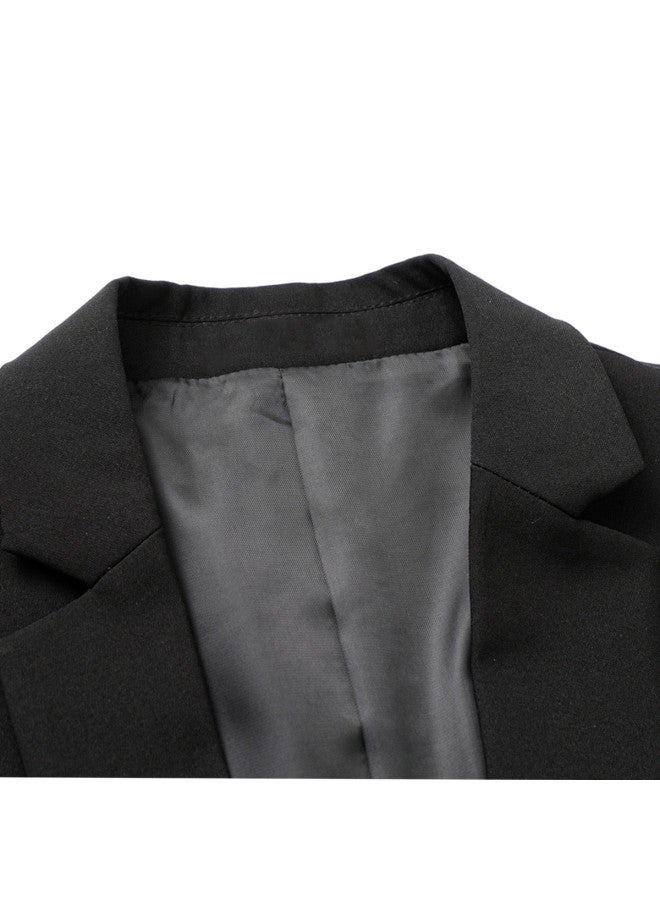 Tucano Casual Blazerbusiness Casual Long Sleeve Solid Color Versatile Minimalist Jacket Top - Image 4