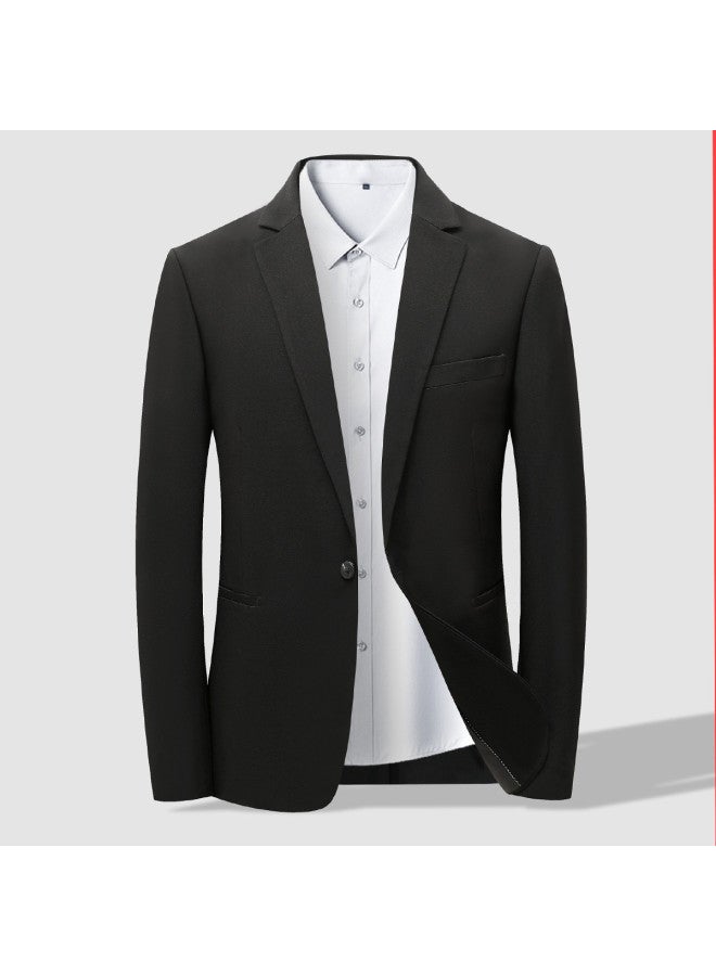 Tucano Casual Blazerbusiness Casual Long Sleeve Solid Color Versatile Minimalist Jacket Top - Image 2
