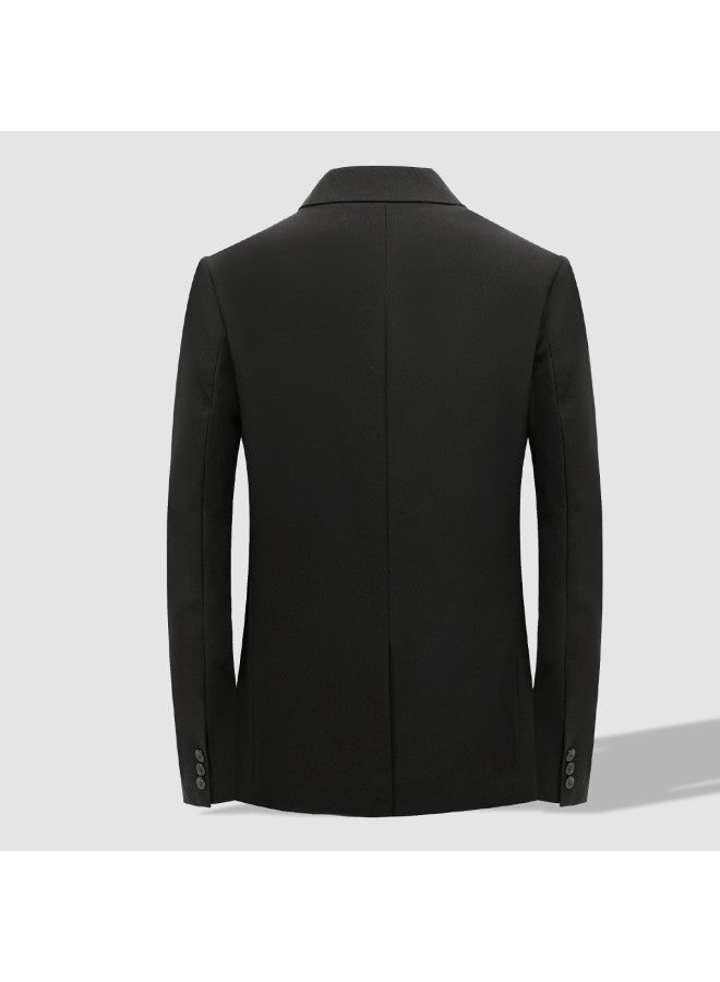 Tucano Casual Blazerbusiness Casual Long Sleeve Solid Color Versatile Minimalist Jacket Top - Image 3