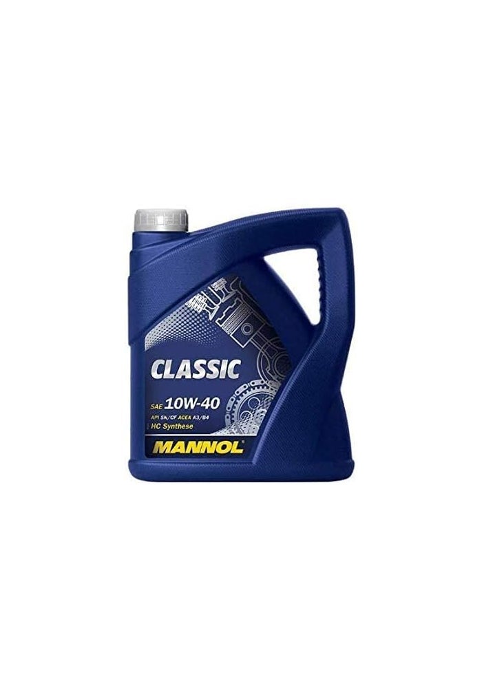 Mannol 7501 Classic 10W-40 API SN/CH-4 Auto Oil, 4L - Image 2