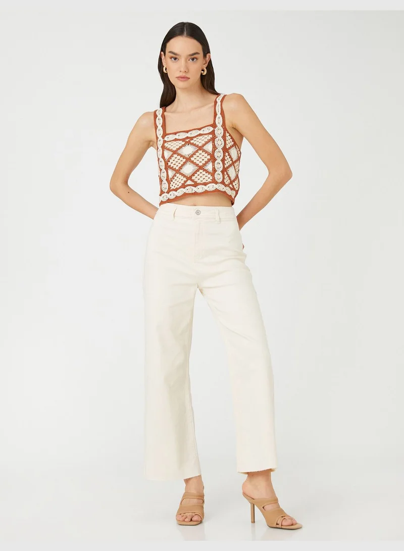 كوتون High Rise Culotte Sandra Jean