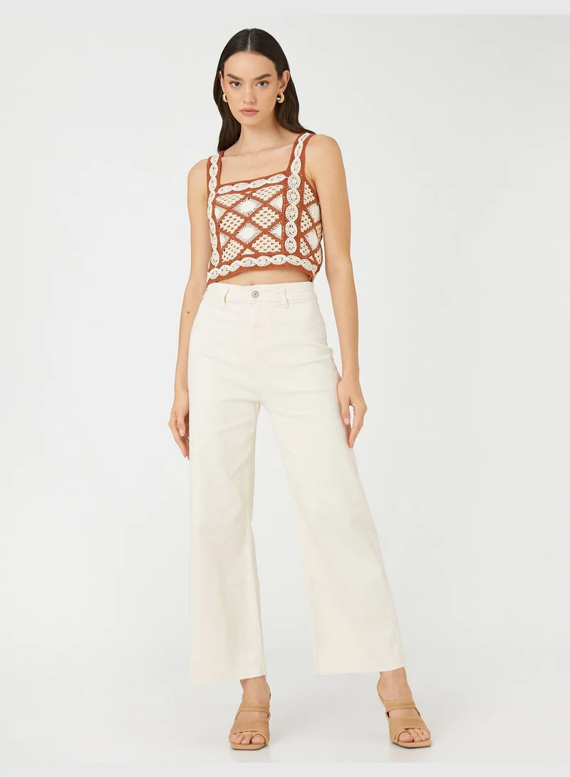 كوتون High Rise Culotte Sandra Jean