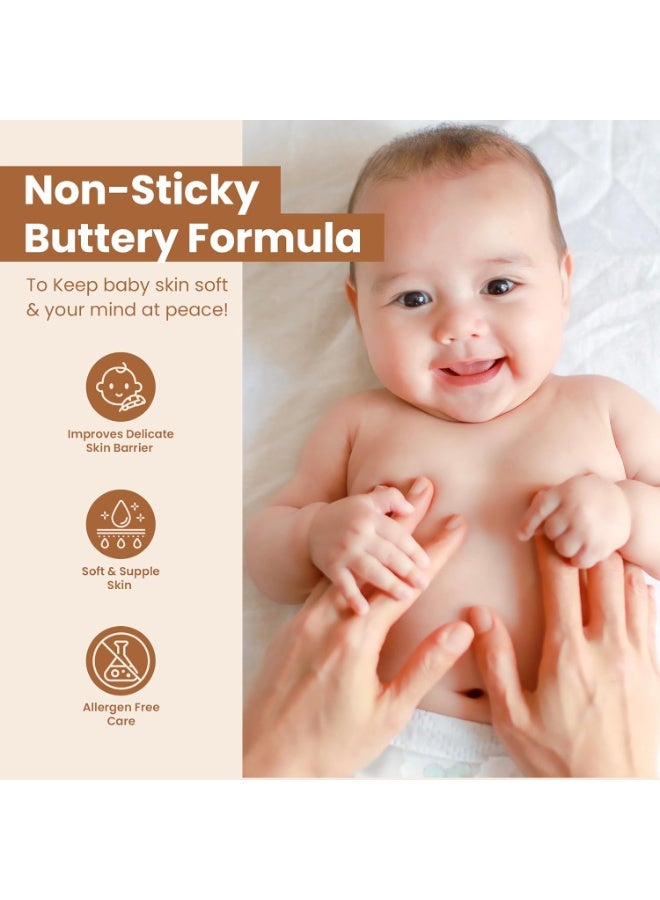 Mother Sparsh Milky Soft Baby Face & Body Butter-50g | With Milk, Coconut Oil & Mango Butter | Baby Cream For Face | Daily Moisturizing Baby Lotion for Dry Skin| Non Sticky, Quick Absorbing Texture - Image 2