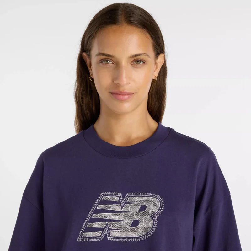 New Balance Boysenberry Lace NB T-Shirt for Women | Best Price UAE