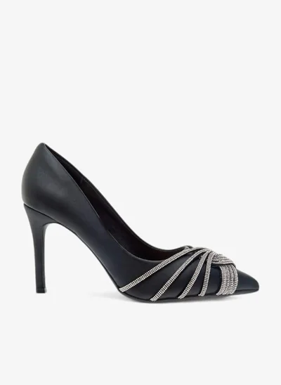 Flora Bella By Shoexpress Women Embellished Slip-On Pumps with Stiletto Heels Ramadan Collection