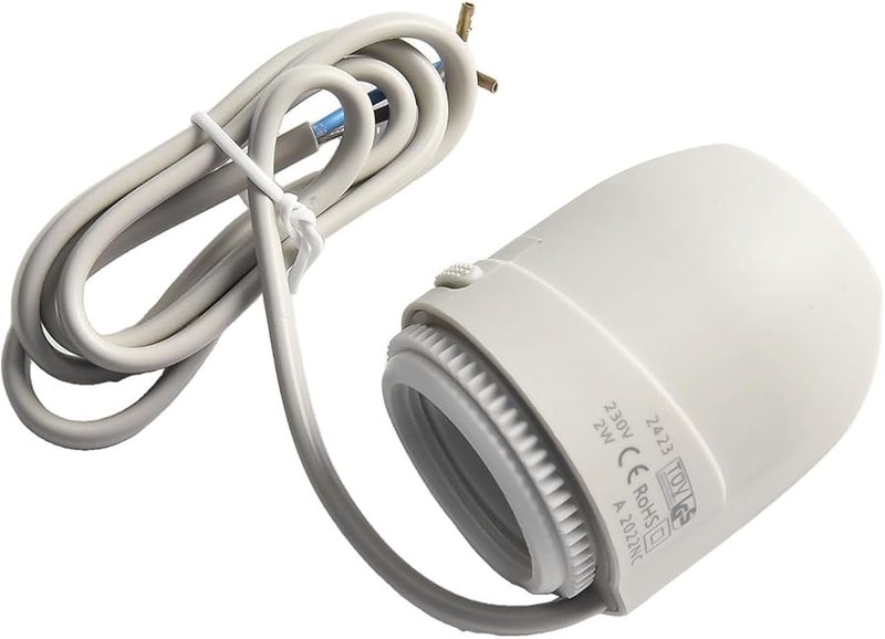 Electric Thermal Actuator M30x1 5 Thread Flame Retardant PC Shell IP54 White - Image 3