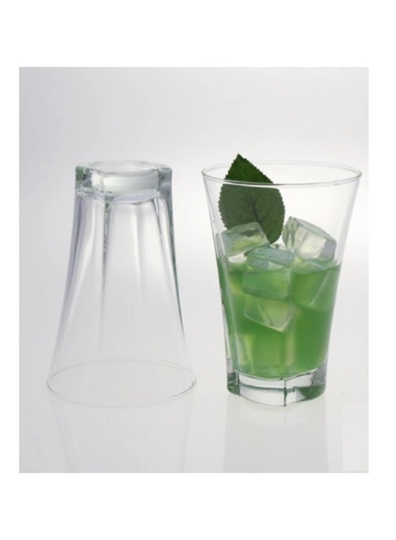 LAV 3 Pieces Truva Long Drink Tumbler Set 350 Ml - Clear - Image 5