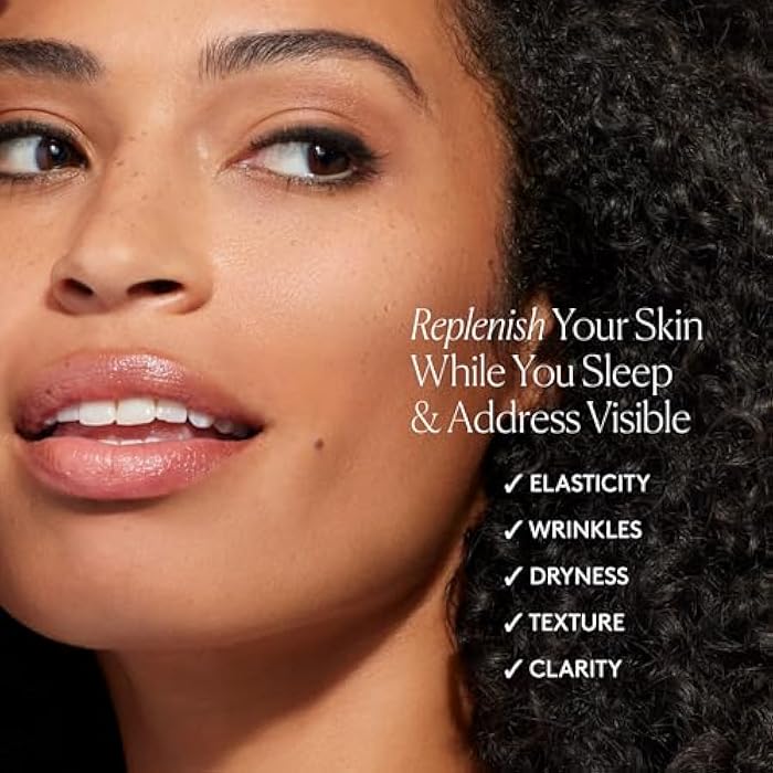 Naked + Thriving Naked & Thriving Restorative Night Routine | Renew Night Serum (30 mL) + Revive Eye Cream (15 mL) + Rejuvenate Face Oil (35 mL) with Peptides, Squalane, Hyaluronic Acid, and Fruit AHAs (Set of 3) - Image 3