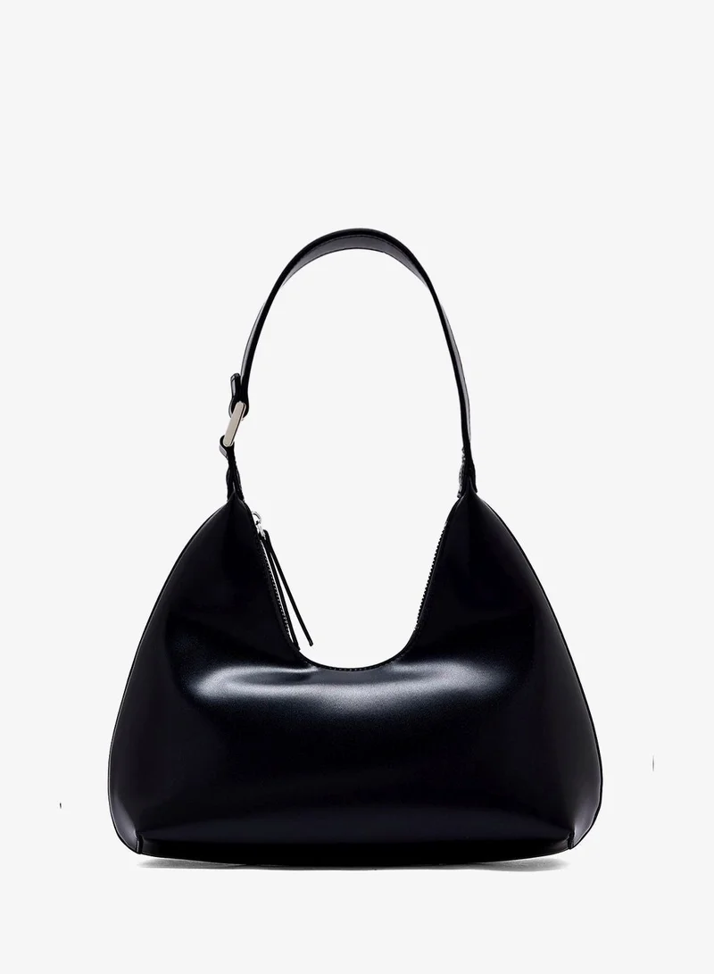 Ella Black Minimalistic Baguette Bag for Women | Best Price UAE