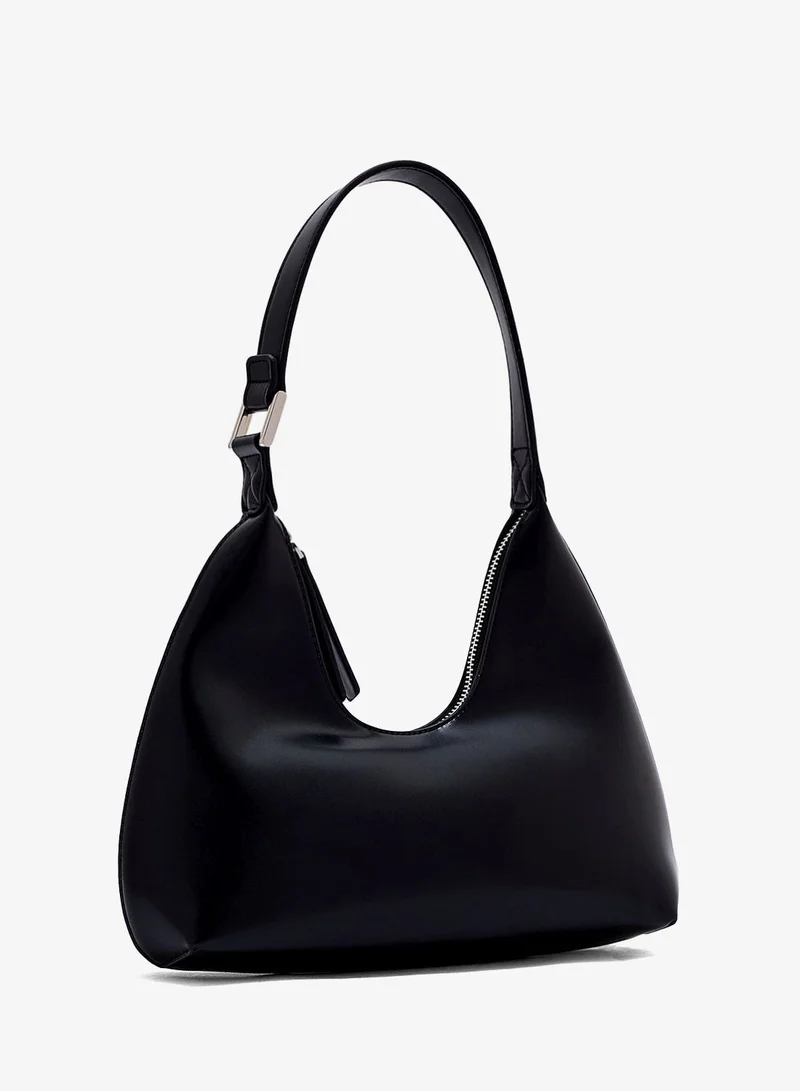 Ella Black Minimalistic Baguette Bag for Women | Best Price UAE