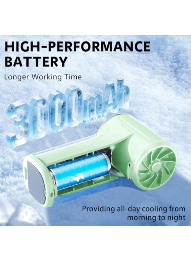 Dark Horse Mini Portable Clip-On Fan, 100-Speed 18,000 RPM High-Speed Personal Fan With LED Display, USB Rechargeable Compact Handheld Fan With Carrying Strap, Ideal For Travel, Indoor And Outdoor Use - Image 3