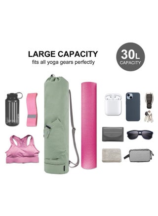 Yoga Mat Bag Large with Adjustable Carry Strap Pilates Bag with Bottle Pocket and Wet Compartment - view 4
