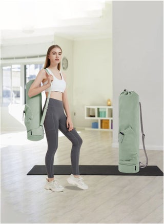 Yoga Mat Bag Large with Adjustable Carry Strap Pilates Bag with Bottle Pocket and Wet Compartment - view 5