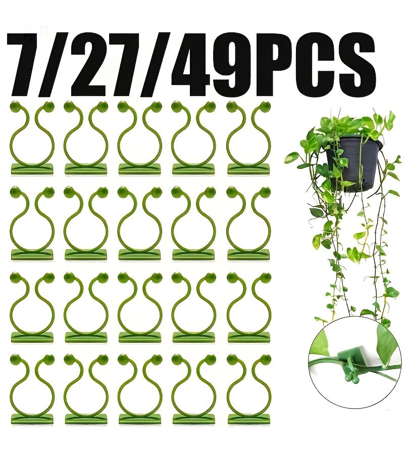 27Pcs Self Adhesive Plant Climbing Wall Clamps Invisible Vine Fixing Brackets - Image 1
