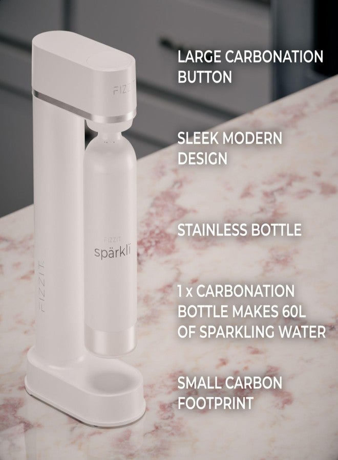 Fizz It Fizzit Spärklï Carbonated Water Soda Maker with Stainless Steel Bottle Included,Dishwasher Safe - Image 4