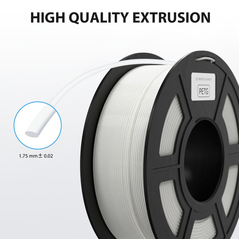 PETG Filament 1.75mm ±0.02mm Yellow: Clog-Free Bubble-Free 3D Printing Filament - High Mechanical Strength Wide Compatibility for Most FDM 3D Printers - Image 4