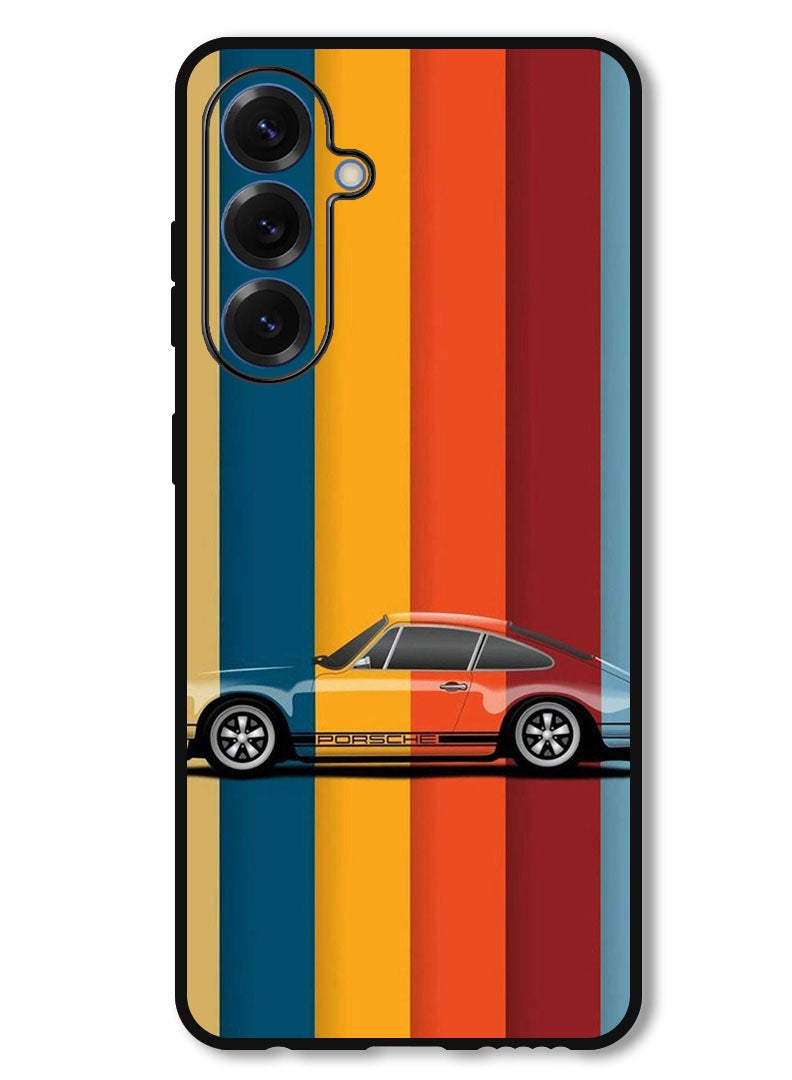 Theodor Protective Case Anti Scratch Shock Proof Bumper Cover For Samsung Galaxy S25 Plus Vintage Porche - Image 1