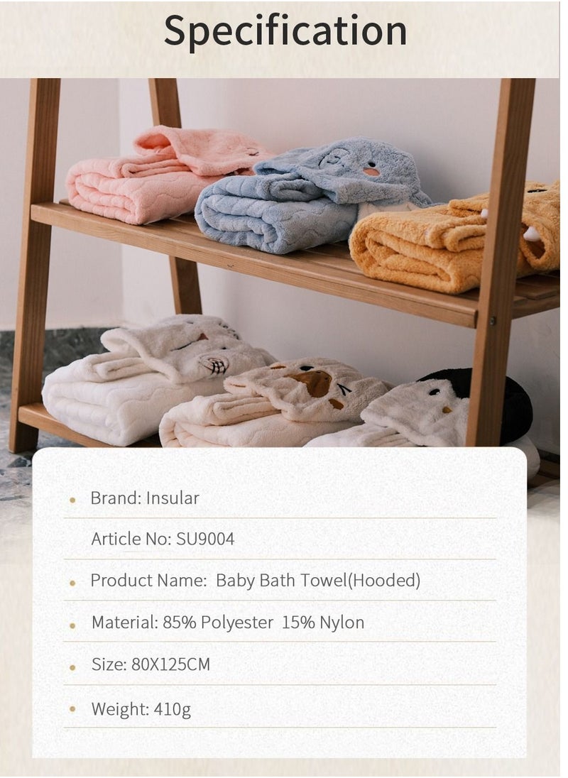 insular Animal Hooded Soft Bath Towel  - Image 5