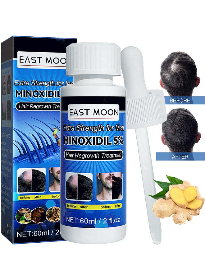 East Moon Extra Strength For Men, Minoxidil 5% For Promote Men's Hair And Beard Growth, Prevent Hair Loss, Care For Hair - Image 1