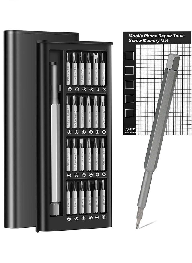 Precision Screwdriver Set, 25 in 1 Mini Screwdriver Set with Magnetic Screw Memory Board for Phone, Computer, Watch, Laptop, Ring Doorbell, Eyeglass, Electronic - Image 1