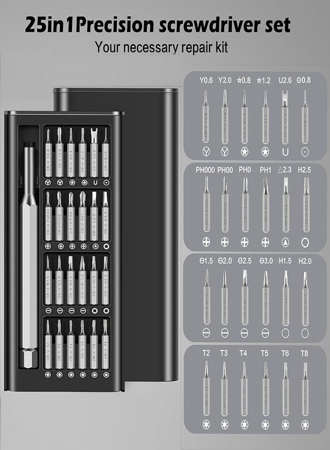 Precision Screwdriver Set, 25 in 1 Mini Screwdriver Set with Magnetic Screw Memory Board for Phone, Computer, Watch, Laptop, Ring Doorbell, Eyeglass, Electronic - Image 5