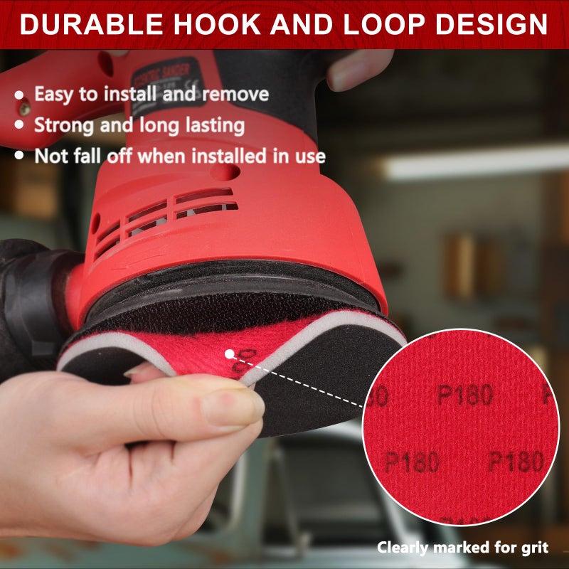 Shineboc 12Pcs 6 Inch Hook and Loop Sanding Sponge Discs 3000 Grit Wet Dry Sanding Pads, Foam Sandpaper for Random Orbital Sander, Curved Surface Large-Area Sanding Polishing for Metal Wood Automotive - Image 3