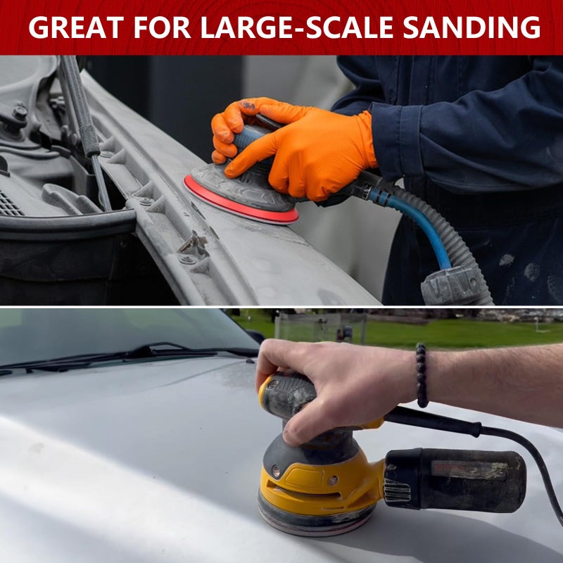 Shineboc 12Pcs 6 Inch Hook and Loop Sanding Sponge Discs 3000 Grit Wet Dry Sanding Pads, Foam Sandpaper for Random Orbital Sander, Curved Surface Large-Area Sanding Polishing for Metal Wood Automotive - Image 4